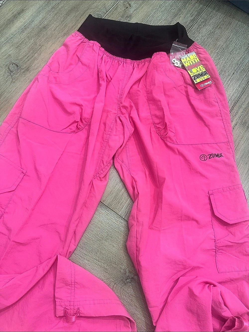 Zumba Simply Shine Cargo Pants Berry | Size Medium